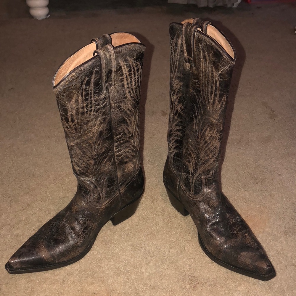 Steve Madden Brown Cowboy Boots